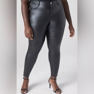 Lane Bryant Black Faux Leather Leggings